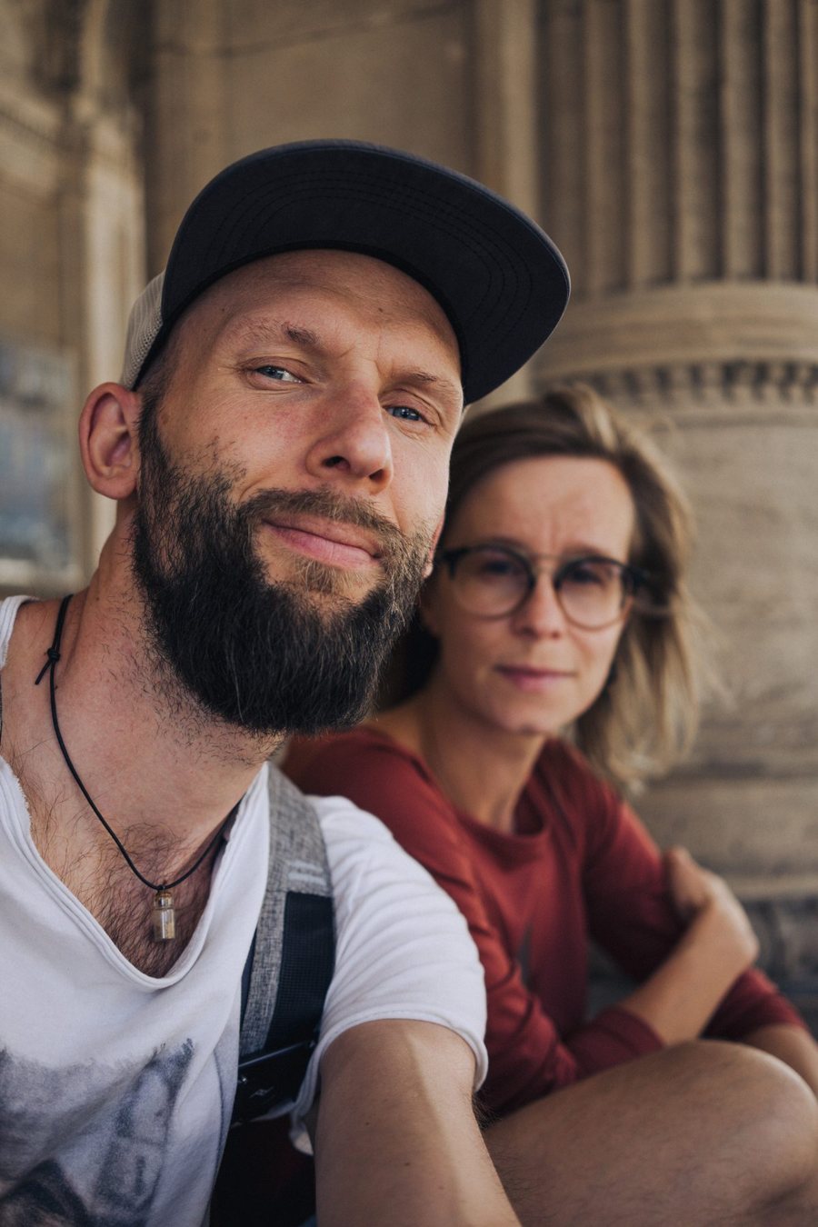 Priit and Karolin, the two people behind the shop
